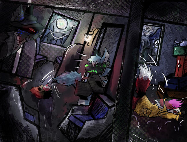 Shooter, Addicus, and Fluffy little nightmares insp art Shooter, Addicus, and Fluffy little nightmares insp art
