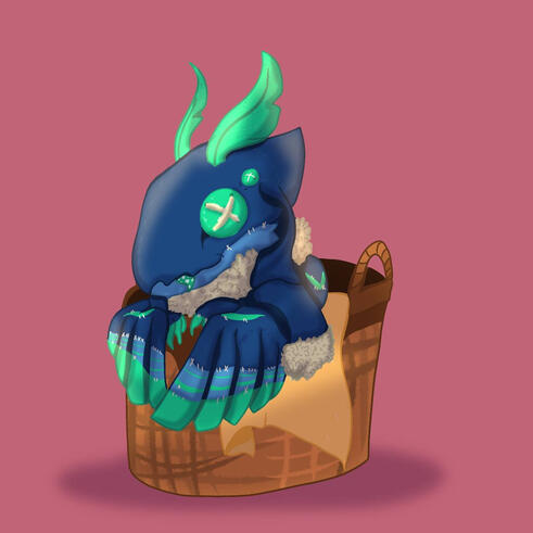 Whateverx plush basket Whateverx plush basket